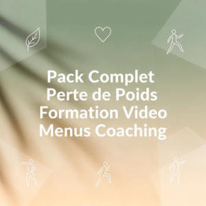 Pack Complet Perte de Poids Formation Video Menus Coaching